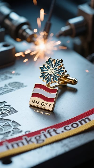 in990-Rot-Weiß-Medaille-Die-majestätische-Präsenz-von-Edelweiß-Manschettenknöpfen