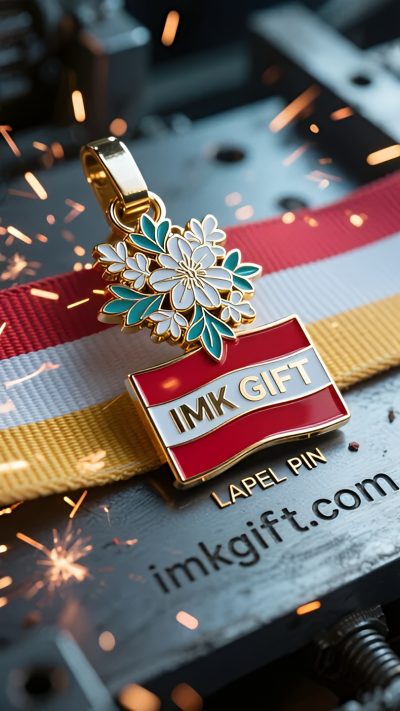 in988-Edelweiß-Gepäckanhänger-Erklimmen-Sie-den-Gipfel-auf-der-rot-weißen-Straße-des-Lebens